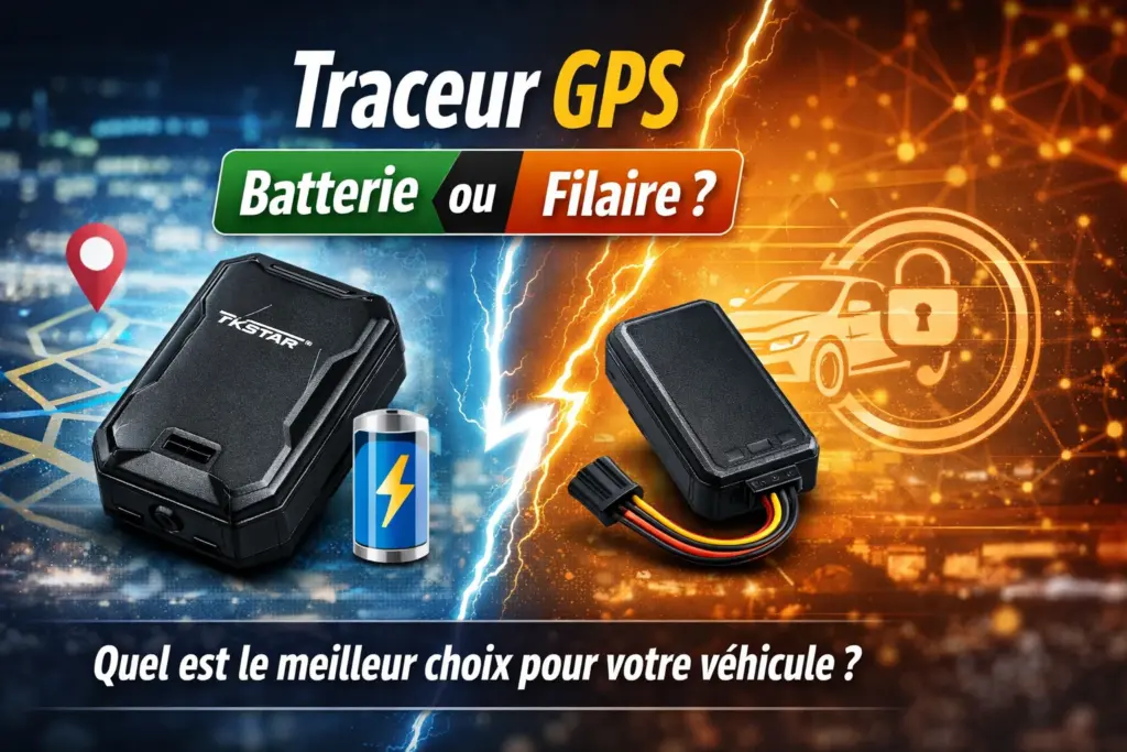 Traceur GPS filaire vs batterie  comparatif + meilleur choix 2026