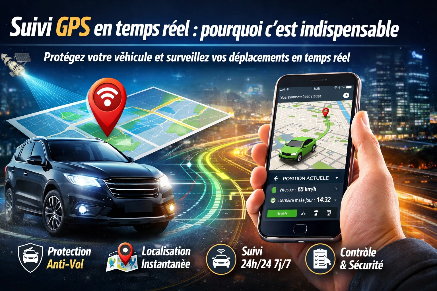 suivi GPS en temps réel voiture Maroc