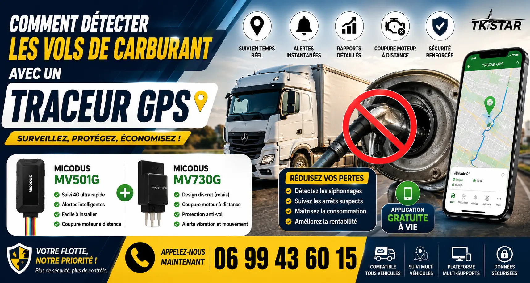 Comment détecter les vols de carburant avec un traceur GPS
